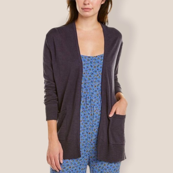 Madewell Open Front Pocketed Slub Cardigan - Picture 1 of 6